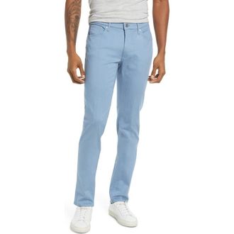 Brax Mens Chuck Slim Fit Five Pocket Pants in Smoke Blue at Nordstrom Rack, Size 40 X 32
