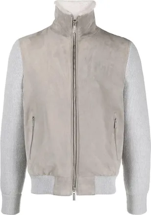 Moorer Campiglio Cab Shearling-collar Suede Jacket