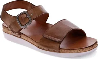Revere Comfort Shoes Womens Georgia Back Strap Sandal In Caramel