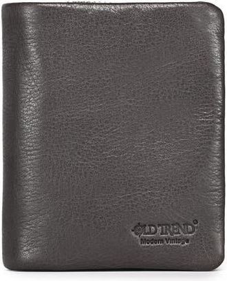 OLD TREND Clover Genuine Leather Slim Secure Trifold RFID Wallet in Grey at Nordstrom
