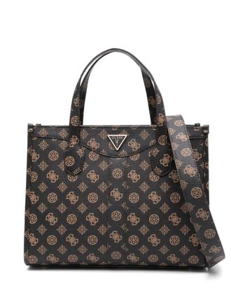 Guess Co Silvana 4G tote bag - women - Polyester/Polyurethane - One Size - Brown