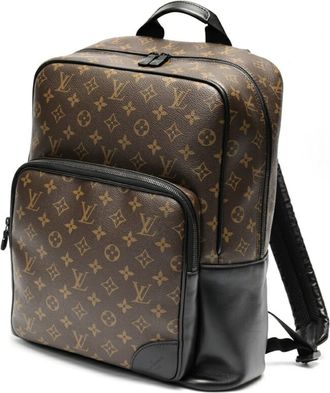 Louis Vuitton Black Monogram Macassar Backpack (Pre-Owned)