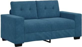vidaXL Sofa Blue 160 x 77 x 82 cm Fabric vidaXL