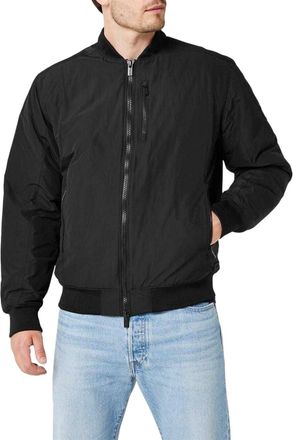 Firetrap Gewatteerd bomberjack voor heren (Zwart)