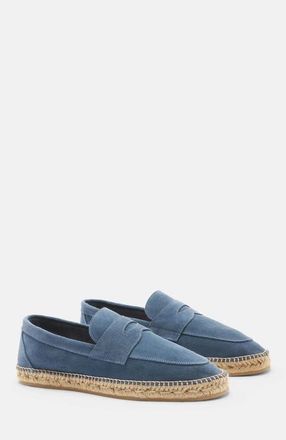 Scarosso Diego Espadrilles in Steel Grey - Suede at Nordstrom, Size 42