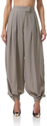 AFRM Tiffany Houndstooth Balloon Pants in Black Cream Houndstooth at Nordstrom Rack, Size 25