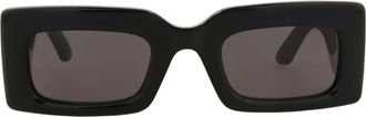 Alexander McQueen 50mm Rectangular Sunglasses in Black Black Grey at Nordstrom Rack