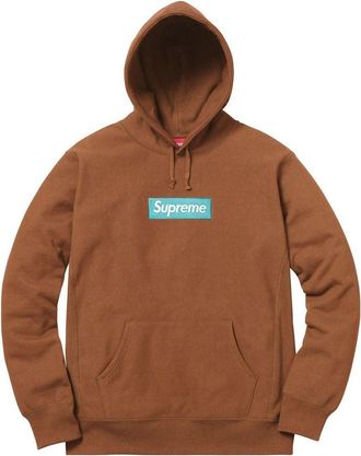 SUPREME FW17 Box Logo Hoodie Brown SUP-FW17-114
