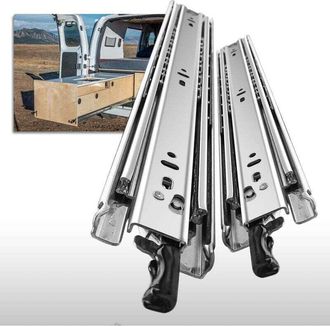 OEM [nunca Usado] Correderas Para Cajones De Alta Resistencia Con Cerradura, Extensi&oacute;n Completa, 40 Cm, Cojinete De Bolas Bloqueable, Montaje Lateral, Cor