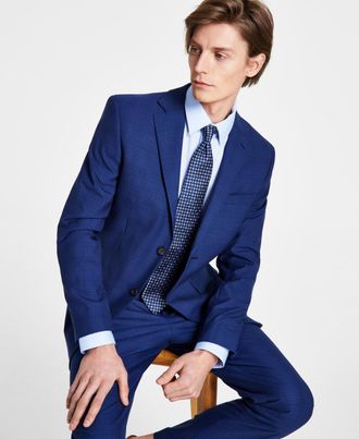 DKNY Dkny Mens Modern-Fit Stretch Suit Jacket