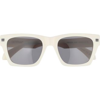 Off-white 53mm Valdez Square Sunglasses in Off White/Dark Grey at Nordstrom Rack