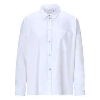 Rich & Royal Katoenen Oversized Blouse - Dames - Overhemden - Wit - S - Katoen - Overhemden