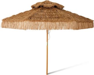 HKliving Raffia Terrassenschirm, &Oslash; 300 cm, braun