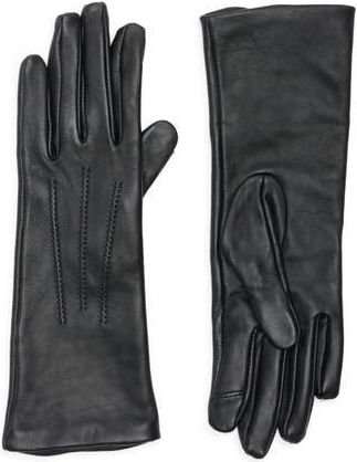 Cole Haan Leather Points Gloves in Black at Nordstrom Rack, Size Medium