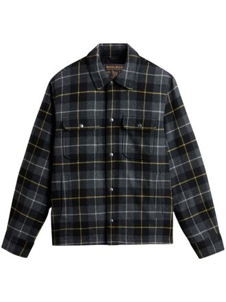 Woolrich Padded Alaskan Check Wool-Blend Shirt-Jacket