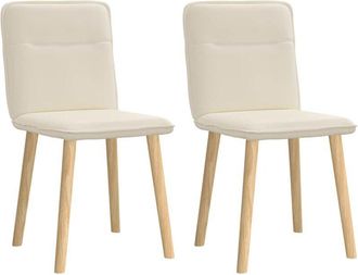 vidaXL Sedie da Pranzo 2 pz Lino - Vidaxl