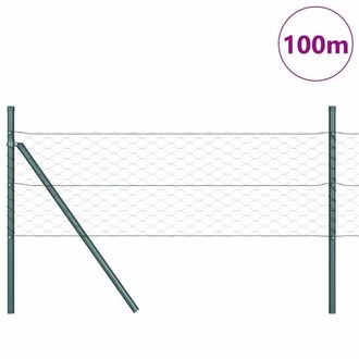 Berkfield Home Hexagon Fence Grey 0.4x100 m Steel