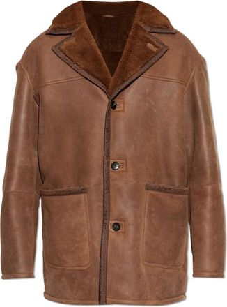 Etro Lamsveljas met Zakken - Heren - Leren en Su&egrave;de Jassen - Bruin - M - Leer - Jassen