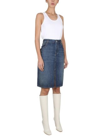 Bottega Veneta Ribbed Cotton Top - White