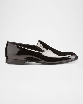 Giorgio Armani Men & apos;s Patent Formal Slip-Ons