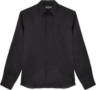 Vilebrequin Camicia in lino - Nero
