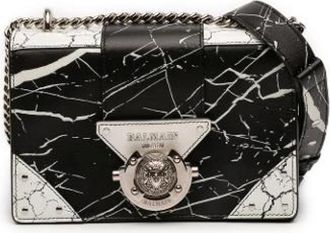 Balmain Pre-owned Cross Body Bags, female, Black, Size: ONE SIZE Pre-owned Leather handbags