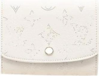 Louis Vuitton Pre-owned Mahina Bi-fold Portemonnee - Dames - Vintage Accessoires - Wit - ONE Size - Leer - Vintage
