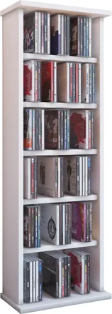 ebuy24 Ebuy24 - Estante De Cd Vcm Madera Estante De Cd Con Espacio Para 150 Cd O 65 Dvd O 36 V&iacute;deos Dimensiones: Al. 92 X An. 31 X T. 18 Cm Estante De Dvd El