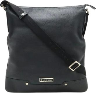 Bulgari Pre-owned Cross Body Bags, female, Black, Size: ONE SIZE Pre-owned Vintage Shoulder Bag