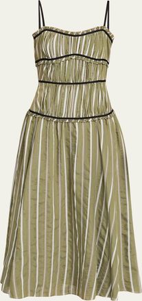 Cinq &agrave; Sept Celia Striped Maxi Dress
