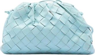 Bottega Veneta Pre-owned Clutches, female, Blue, Size: ONE SIZE Pre-owned The Pouch