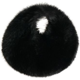 Naked Wardrobe Mini Faux Fur Bag in Black at Nordstrom