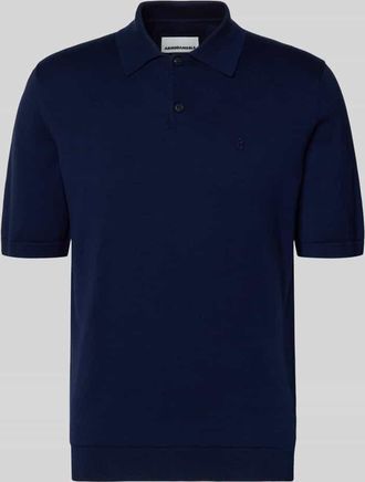 Armedangels Armedangels Slim Fit Poloshirt aus reiner Bio-Baumwolle in Marine, Gr&ouml;&szlig;e XXL