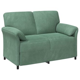 vidaXL Sof&aacute; De 2 Plazas Verde Mar 138 X 83 X 95 Cm Terciopelo Vidaxl