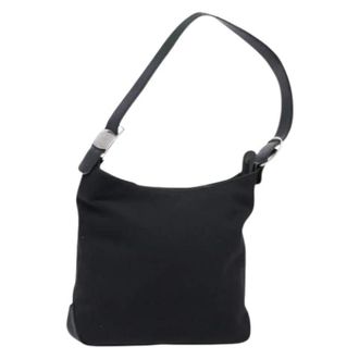 Ferragamo Pre-owned Canvas shoulder-bags - Dames - Pre-owned - Zwart - Maat: ONE Size