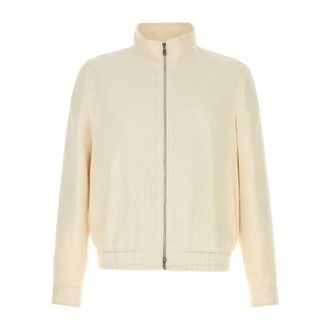 Brunello Cucinelli Casual Zip-Up Jacket - male - Brunello Cucinelli - Bomber Jackets - White - M - Jackets