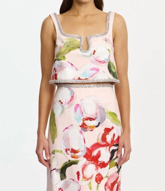 Acler Yorkley Top In Cherry Medley
