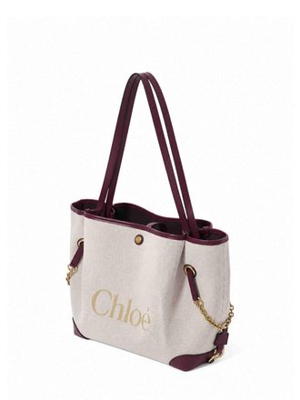 Chlo&eacute; Womens Shoulder Bag Clover Crafty Brown Cotton