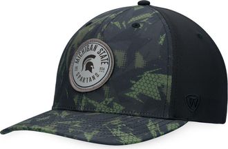 Top of the World Mens Top of the World Black Michigan State Spartans OHT Military Appreciation Camo Render Flex Hat at Nordstrom, Size Medium/large