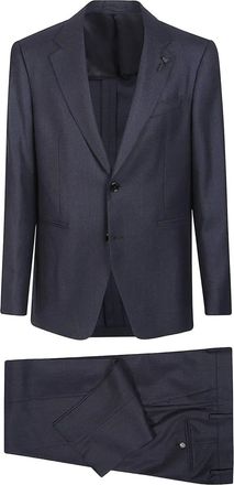 Lardini Completo due pezzi a quadri - Blu