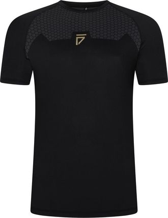 The Gym King Mens Short Sleeve Rash Guard Top Adults Black L