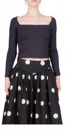 Ciao Lucia Ines Jersey Top In Black