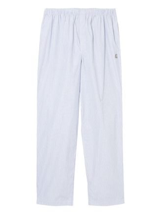 Undercover striped elasticated trousers - Blue