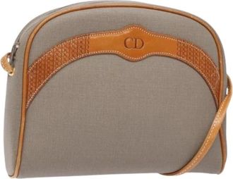 Dior Pre-owned Cross Body Bags, female, Gray, Size: ONE SIZE Pre-owned Vintage Shoulder Bag