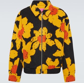 The Elder Statesman Senna wool and cashmere bomber jacket