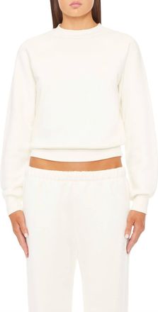 &Eacute;terne Shrunken Raglan Sweatshirt In Cream