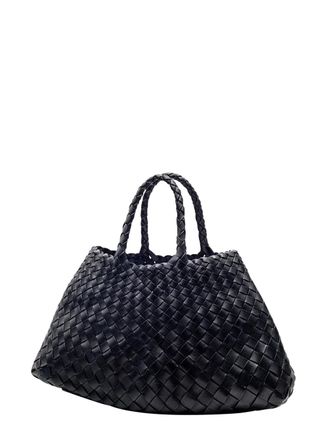 Dragon Diffusion Womens Handbag Santa Croce Black Leather Handbags Hand Bags
