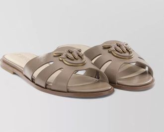 Pinko leather slides
