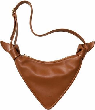 Themoir&egrave; Saffo Kleine Schoudertas - Dames - Schoudertassen - Bruin - ONE Size - Leer - Tassen