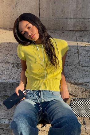 Maeve Coco Cotton Cashmere Cardigan by Maeve